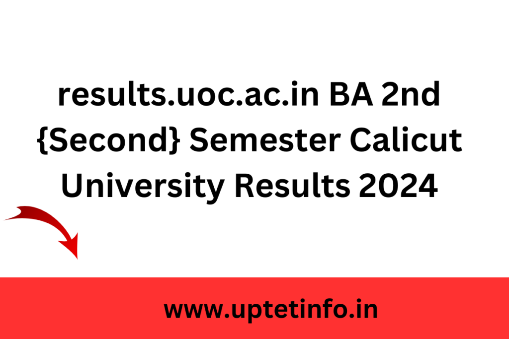 UOC BA 2nd Sem Results 2024